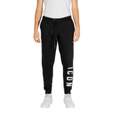 Icon Black And White Cotton Joggers (Workout Pants)